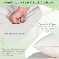 Costway Patio Swing Chair 2-Person Hanging Seat Outdoor Wicker Loveseat Cushioned Porch 14 Costway Patio Swing Chair 2-Person Hanging Seat Outdoor Wicker Loveseat Cushioned Porch -Costway GUEST 83e260e5 7256 4a92 96b8 06d4acd55ece