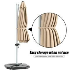 Costway 11' Patio Cantilever Offset Umbrella 360 Degrees Rotation Aluminum Tilt -Costway GUEST 83e8fa1b fd9a 48f0 bde1 1ac4e28d4c88