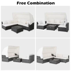 Costway 6-Piece Outdoor Patio Furniture Set Retractable Canopy Conversation Set 15 Costway 6-Piece Outdoor Patio Furniture Set Retractable Canopy Conversation Set -Costway GUEST 853f44ab 3e95 4623 82cf 632affa22e26