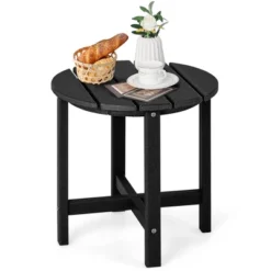 Costway 18'' Patio Round Adirondack Side Table Weather Resistant HDPE Garden -Costway GUEST 87ad2531 2e0e 4243 9c72 b845ca3bc92b