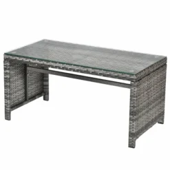 Costway 4PCS Rattan Patio Furniture Set Garden Lawn Sofa Cushioned Seat Mix Gray Wicker -Costway GUEST 892aeab3 9ade 4c49 9dae 595d3b406a08