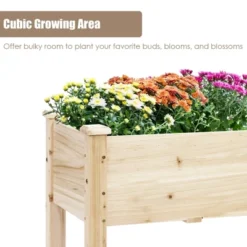 Costway Raised Garden Bed Elevated Planter Box Wood For Vegetable Flower Herb -Costway GUEST 8a711b61 58ef 4c7e b38e 48de7605a9d1
