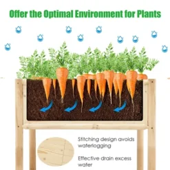 Costway Raised Garden Bed 42''x30''x32'' Elevated Wood Planter Box Stand Patio Yard -Costway GUEST 8a7734b6 d9e3 4fc6 9cb4 ed75264a69ab