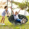 Costway 40'' Kids Flying Saucer Tree Swing Indoor Outdoor Play Set