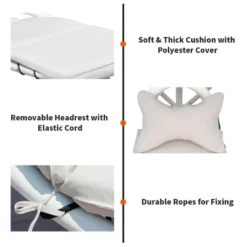 Costway Chaise Lounge Chair With Canopy, Hammock Chair With Canopy -Costway GUEST 8c8dc0f7 45ec 424c b85f 89f29b84d401