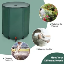 Costway 53 Gallon Portable Rain Barrel Water Collector Collapsible Tank W/Spigot Filter -Costway GUEST 8e49f311 aa70 44c0 99e1 37822e679eb6