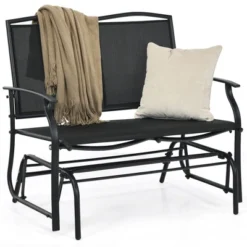 Costway Patio Glider Rocking Bench Double 2 Person Chair Loveseat Garden GreyBlack 18 Costway Patio Glider Rocking Bench Double 2 Person Chair Loveseat Garden GreyBlack -Costway GUEST 8fe5ef00 a3d7 450b 92e7 841dbc8d598d