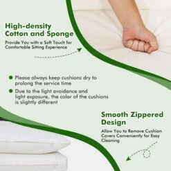 Costway 5PCS Patio Rattan Furniture Set Acacia Wood Table Top Sofa Cushion Deck 14 Costway 5PCS Patio Rattan Furniture Set Acacia Wood Table Top Sofa Cushion Deck -Costway GUEST 9400b489 6b26 48a2 afe7 fa247e82c4b2