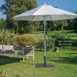 Costway 20'' Square Patio Umbrella Base Weighted 35 LBS Outdoor Market Stand Footpads -Costway GUEST 94f3fb55 da67 41e1 8390 14e4086a66a4