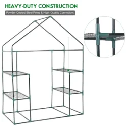 Costway Portable Mini Walk In Outdoor 3 Tier 6 Shelves Greenhouse -Costway GUEST 9707c395 d223 46d6 971e 6bde7a556145