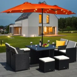 Costway 15Ft Patio Double-Sided Solar LED Market Umbrella Crank Base BeigeTanOrangeBurgundy 22 Costway 15Ft Patio Double-Sided Solar LED Market Umbrella Crank Base BeigeTanOrangeBurgundy -Costway GUEST 98969f5e 23e7 4646 8a8a 8869ef453f6b