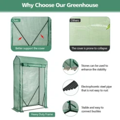 Costway 39'' X 20'' X 67'' Walk-in Garden Greenhouse Hot House Tomato Plant Warm House 16 Costway 39'' X 20'' X 67'' Walk-in Garden Greenhouse Hot House Tomato Plant Warm House -Costway GUEST 98d5007d 4501 4393 b762 f89a482d2c51