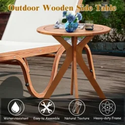 Costway 27'' Outdoor Round Table Solid Wood Coffee Side Bistro Table 13 Costway 27'' Outdoor Round Table Solid Wood Coffee Side Bistro Table -Costway GUEST 9a6f1a15 085b 4285 8a4c 4584127d38a3