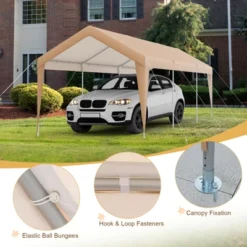 Costway 10x20FT Patio Heavy Duty Carport Garage Steel All-Weather Tent Outdoor Shelter -Costway GUEST 9b5baf9a 624b 4ef7 aa29 855c6141caf4