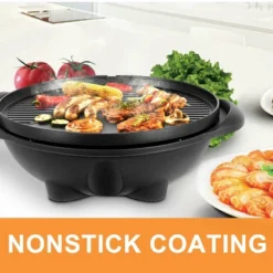 Costway Electric BBQ Grill 1350W Non-stick 4 Temperature Setting Outdoor Garden Camping -Costway GUEST 9b5ec513 071c 4db9 8ef6 e983b247f5ec
