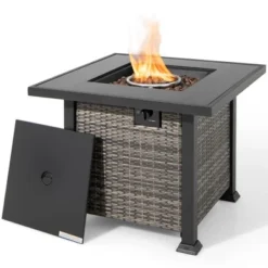 Costway 32'' Propane Fire Pit Table 50,000 BTU Square Firepit Heater W/ Lava Rocks Cover 19 Costway 32'' Propane Fire Pit Table 50,000 BTU Square Firepit Heater W/ Lava Rocks Cover -Costway GUEST 9e8bc421 8c3a 483a 850d d0cf28c6f1d4