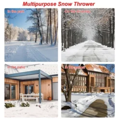 15Amp Corded Snow Blower W/ 180°Chute Rotation & 2 Transport Wheels RedBlue -Costway GUEST 9f5b29d8 d434 461d 91cf dc4f43af6fa0