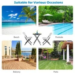 Costway 3PCS Patio Rattan Bistro Set Folding Table Chairs Garden Deck 14 Costway 3PCS Patio Rattan Bistro Set Folding Table Chairs Garden Deck -Costway GUEST 9fbe1604 91e7 449e a3a3 81f69e2f3308