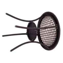 Costway Round Rattan Wicker Coffee Table Glass Top Steel Frame Patio Furni W/Lower Shelf -Costway GUEST a1e8cf24 5440 4043 b0c1 09c572829cab