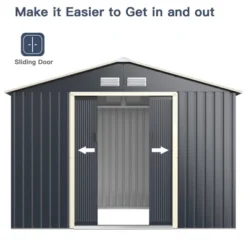 Costway Outdoor Tool Storage Shed Large Utility Storage House W/ Sliding Door 15 Costway Outdoor Tool Storage Shed Large Utility Storage House W/ Sliding Door -Costway GUEST a2b311ed 8a2a 433c 87c3 7fe90e43da1e