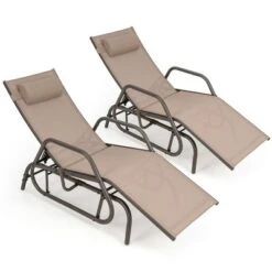 Costway 2PCS Patio Chaise Lounge Glider Recliner Chair Adjustable Sturdy Frame Outdoor 12 Costway 2PCS Patio Chaise Lounge Glider Recliner Chair Adjustable Sturdy Frame Outdoor -Costway GUEST a33286af 7e7d 4822 bbe1 4405d9a64557