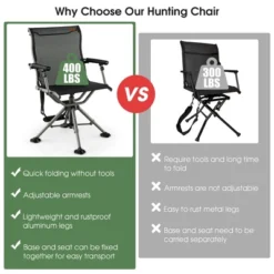 Costway 360 Degree Silent Swivel Hunting Chair W/ All-terrain Feet Pads Support 400 LBS 16 Costway 360 Degree Silent Swivel Hunting Chair W/ All-terrain Feet Pads Support 400 LBS -Costway GUEST a3f6ac5c 995b 4ee7 a894 42f159d6bc84
