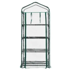 Costway White Mini Greenhouse W/ PVC Cover 4-Tier Portable Warm House 28'' X 19'' X 63'' -Costway GUEST a5b7b647 321d 414e 981b 93881c3df313