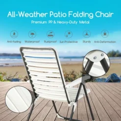 Costway Patio PP Folding Chair Adjustable Reclining 7-Level All-Weather Portable Outdoor 12 Costway Patio PP Folding Chair Adjustable Reclining 7-Level All-Weather Portable Outdoor -Costway GUEST a712e662 ee0d 4d40 ac95 7aac24121edf