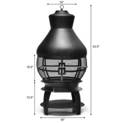 Costway Patio Fire Pit Chimenea Fireplace Wood Burning Heater Garden Backyard 11 Costway Patio Fire Pit Chimenea Fireplace Wood Burning Heater Garden Backyard -Costway GUEST a8277440 3bb9 4248 9657 73e64cf344e7