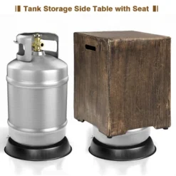 Costway 48''x27'' 50,000 BTU Propane Fire Pit Table Set W/ Side Table Tank Storage & Cover 14 Costway 48''x27'' 50,000 BTU Propane Fire Pit Table Set W/ Side Table Tank Storage & Cover -Costway GUEST a83f7942 1ec5 4dd7 bff3 18f3e6da260e