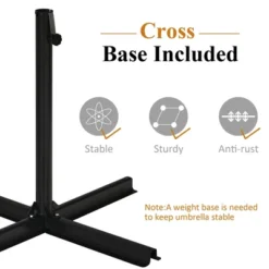 Costway 10ft Patio Offset Umbrella W/ Crank And Cross Base Aluminum 19 Costway 10ft Patio Offset Umbrella W/ Crank And Cross Base Aluminum -Costway GUEST a87e6221 e76e 4d14 b54b a0eeed354c72