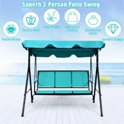 Costway 3 Person Patio Swing Canopy Yard Furniture 10 Costway 3 Person Patio Swing Canopy Yard Furniture -Costway GUEST a87faeef 7d74 4adb 86a9 93092c844b48
