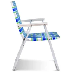 Costway 6pcs Folding Beach Chair Camping Lawn Webbing Chair Lightweight 1 Position Blue -Costway GUEST a892f33e 8a0a 4dcb 8d2c bd532d86929f