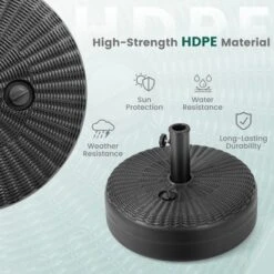 Costway 18'' Patio Fillable Round Umbrella Base Stand Holder Fit Pole 1.5''/1.9'' Weighted 14 Costway 18'' Patio Fillable Round Umbrella Base Stand Holder Fit Pole 1.5''/1.9'' Weighted -Costway GUEST a897aead 064c 485c 89cc 13f824cecbd3