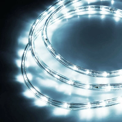 Costway 100' 2 Wire LED Rope Light Christmas Decorative Party In/Outdoor 110V Cool White 6 Costway 100' 2 Wire LED Rope Light Christmas Decorative Party In/Outdoor 110V Cool White - Image 6