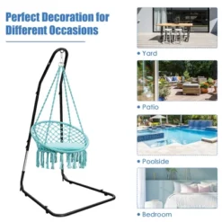 Costway Patio Adjustable 77" To 93" Hammock Chair Stand Hanging Chair Stand 13 Costway Patio Adjustable 77" To 93" Hammock Chair Stand Hanging Chair Stand -Costway GUEST abbbe446 dcfc 4704 8000 f65aa457ec0e