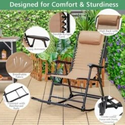 Costway Folding Rocking Chair Porch Patio Indoor Foldable Rocker Seat With Headrest 15 Costway Folding Rocking Chair Porch Patio Indoor Foldable Rocker Seat With Headrest -Costway GUEST ad378ff5 d7a4 477d aaf8 d32b6ed46b8e