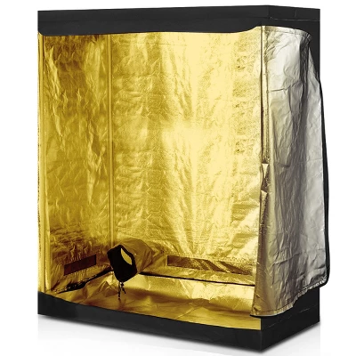 Costway Indoor Grow Tent Room Reflective Hydroponic Non Toxic Clone Hut 6 Size (48''X24''X60'') 3 Costway Indoor Grow Tent Room Reflective Hydroponic Non Toxic Clone Hut 6 Size (48''X24''X60'') - Image 3