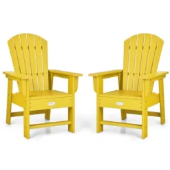 Costway Set Of 2 Kids Patio Adirondack Chair Armchair Weather Resistance Outdoor Chair -Costway GUEST b1eedf74 2e41 436d ae94 93c307e85edb