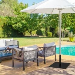 Costway 40 LBS Square Umbrella Base Stand Weighted Patio Market Umbrellas Black 12 Costway 40 LBS Square Umbrella Base Stand Weighted Patio Market Umbrellas Black -Costway GUEST b27f94ce d006 4b6a a42b ce7e12df95e2