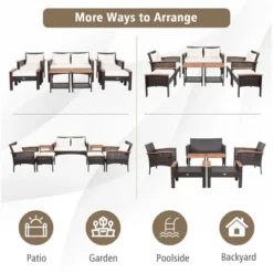 Costway 7PCS Patio Rattan Furniture Set Cushioned Loveseat Sofa Ottoman Table 12 Costway 7PCS Patio Rattan Furniture Set Cushioned Loveseat Sofa Ottoman Table -Costway GUEST b340e0c4 6230 492d 9dae 3cee23af35cd