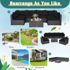 Costway 7PCS Patio Rattan Furniture Set Sectional Sofa Cushioned Garden 16 Costway 7PCS Patio Rattan Furniture Set Sectional Sofa Cushioned Garden -Costway GUEST b3da2db5 d1fe 4e05 82f3 419a333ed5ba