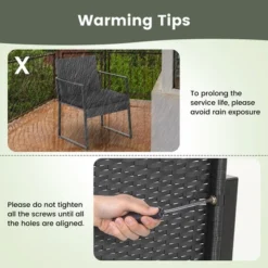 Costway 3pcs Patio Furniture Set Heavy Duty Cushioned Wicker Rattan Chairs Table Outdoor 15 Costway 3pcs Patio Furniture Set Heavy Duty Cushioned Wicker Rattan Chairs Table Outdoor -Costway GUEST b3eb353f 3dd5 4771 b59f 1b38b700a5f9