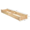 Costway Wooden Vegetable Raised Garden Bed Backyard Patio Grow Flowers Planter