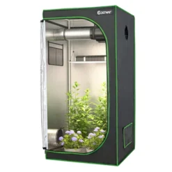 Costway 32''x32''x63''Mylar Hydroponic Grow Tent W/Observation Window & Floor Tray GrayBlack 18 Costway 32''x32''x63''Mylar Hydroponic Grow Tent W/Observation Window & Floor Tray GrayBlack -Costway GUEST b69d91f3 5d2b 4464 8616 cf4bd9bb0ffe