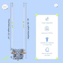 Costway Baby Canvas Hanging Swing Cotton Hammock Toy For Toddler BluePink 19 Costway Baby Canvas Hanging Swing Cotton Hammock Toy For Toddler BluePink -Costway GUEST b6c3b7b2 bbb9 4392 90e9 4e1990717d11