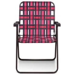 Costway 6pcs Folding Beach Chair Camping Lawn Webbing Chair Lightweight 1 Position Red -Costway GUEST b70bf622 bedc 42ea 8d65 259353603467