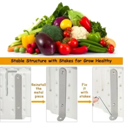 Costway 48.5'' Raised Garden Bed Square Plant Box Planter Flower Vegetable White 16 Costway 48.5'' Raised Garden Bed Square Plant Box Planter Flower Vegetable White -Costway GUEST b7397a6c 3c0c 4464 a0e6 08df65456ae3