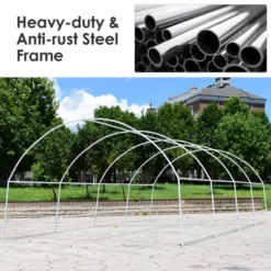 Costway 10'X6.5'X20' Walk-in Greenhouse Backyard Grow Tents Steel Frame 8 Windows -Costway GUEST b843c5eb f480 4713 a702 774b78d86adb