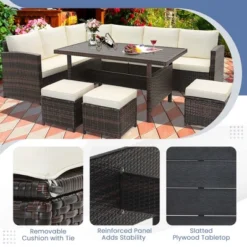 Costway 7 PCS Patio Furniture Set Rattan Sectional Conversation Sofa Coffee Table Porch -Costway GUEST b8bc5916 21b0 41f7 a50e 88536eb23a5f